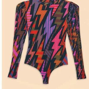 FARM Rio Vibrant Zigzag Bodysuit